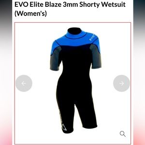 Womens like new 3mm shorty wetsuit, perfect condition